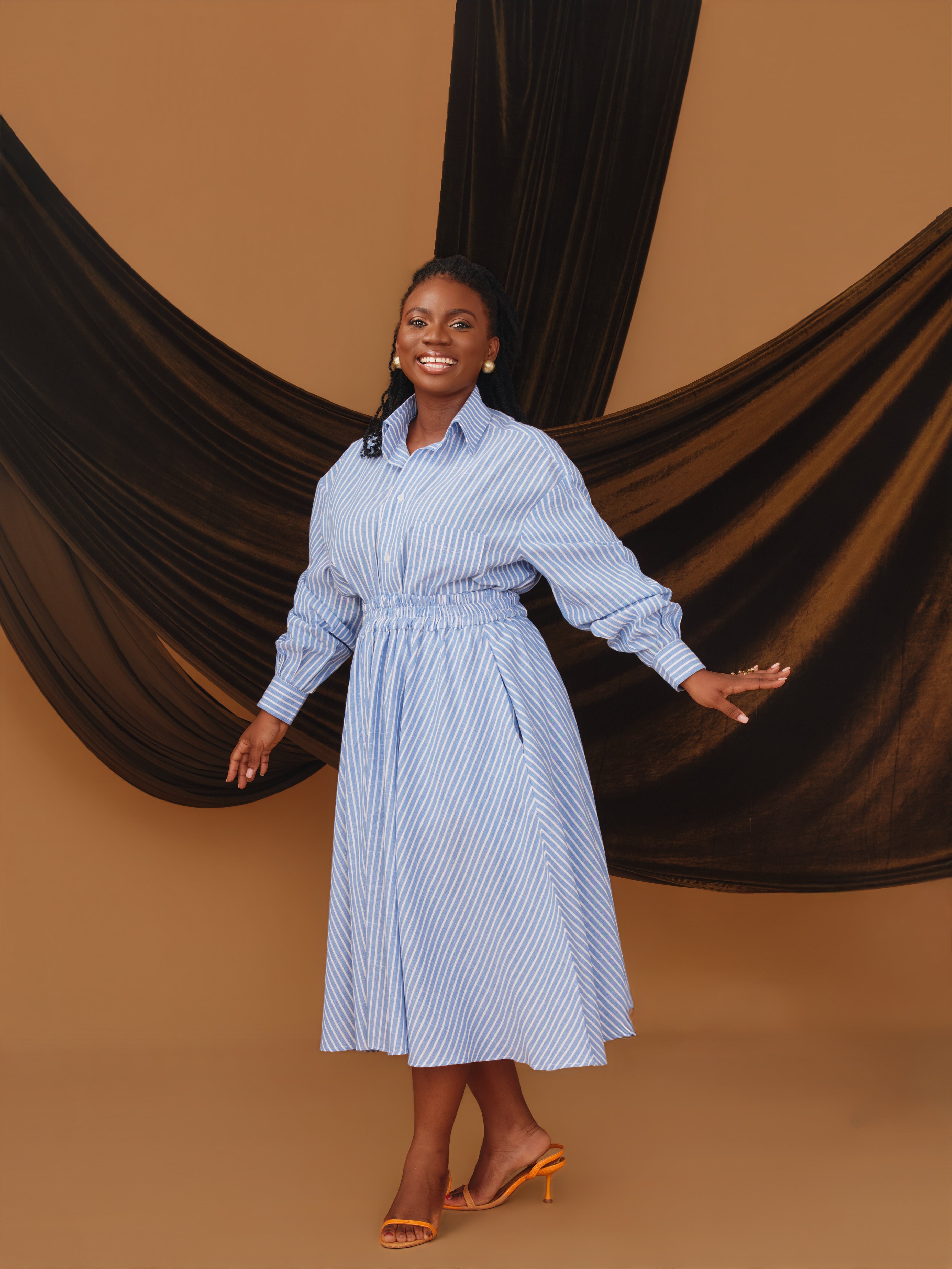 SL Signature Stripe flare skirt ONLY