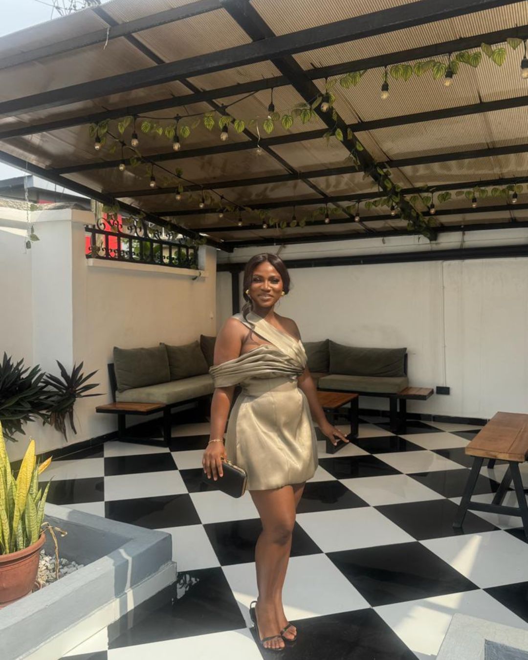 Omotoke liquid organza Dress