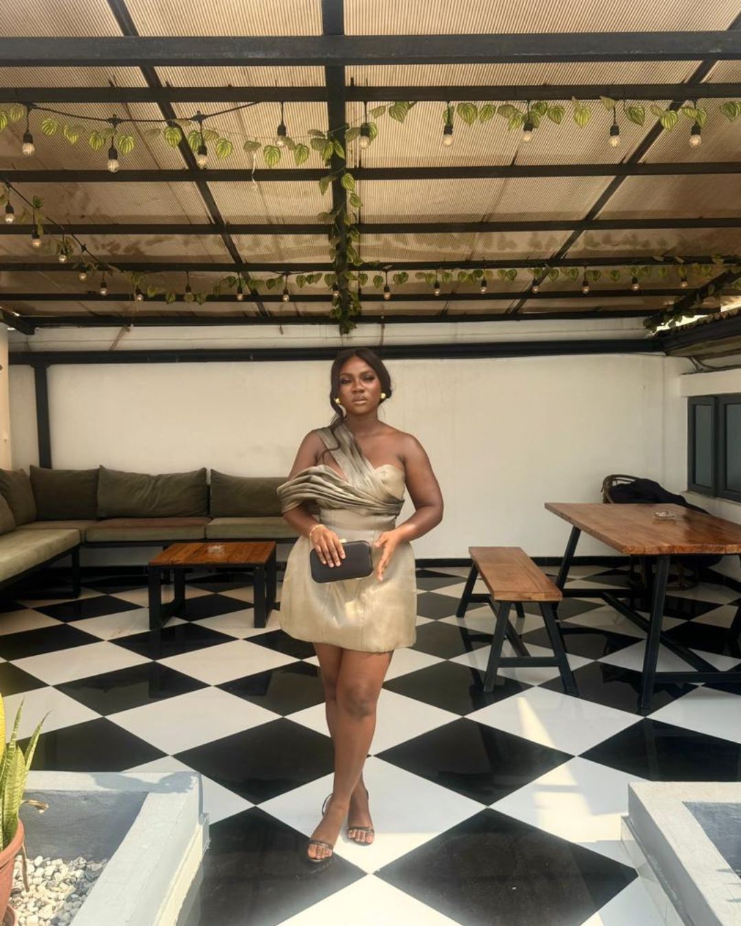 Omotoke liquid organza Dress