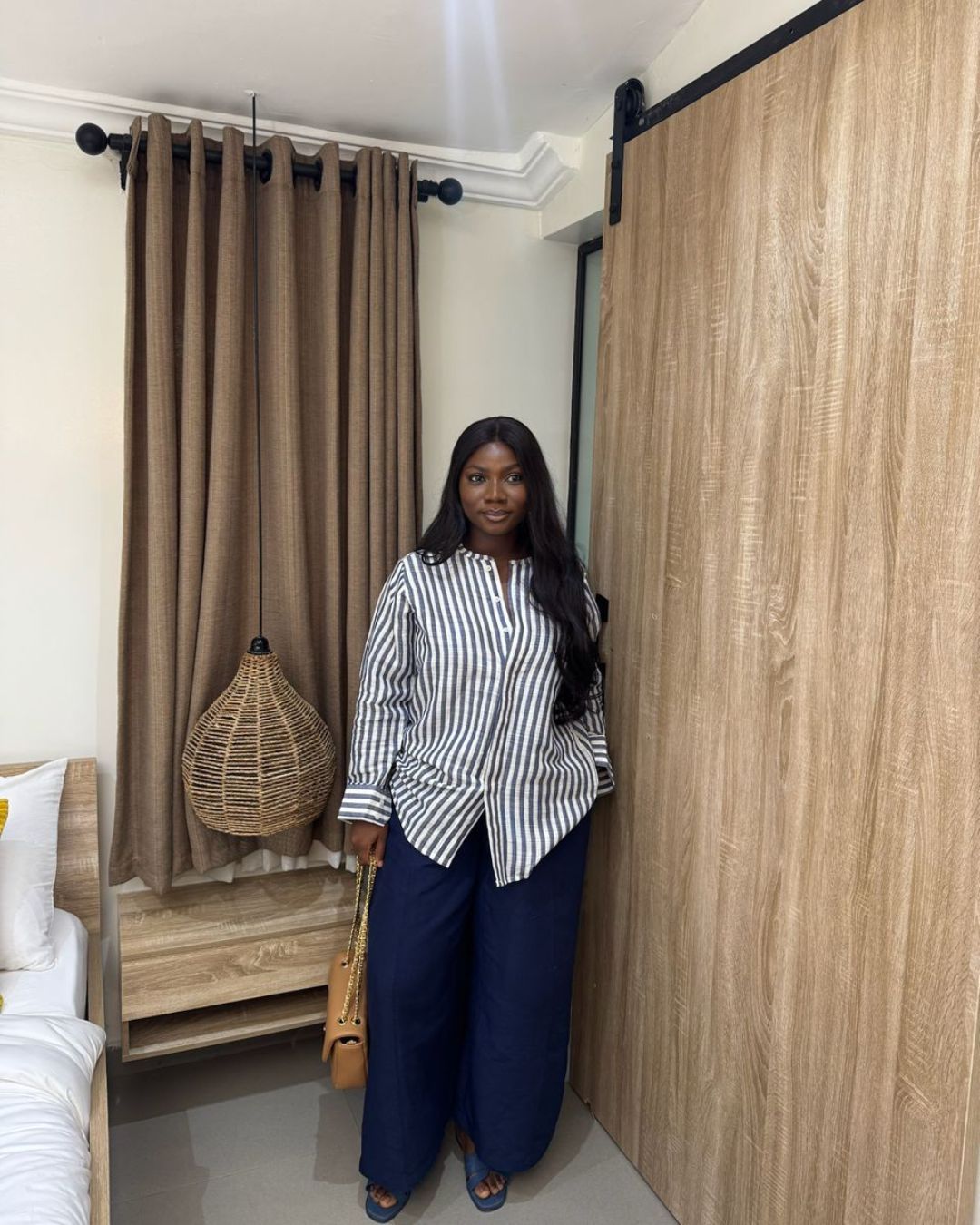 Asooke Culotte Block-Color Pants