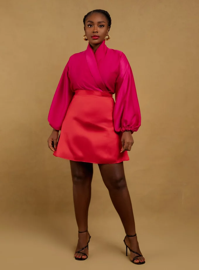 Feyikemi Skirt (Emerald Green) -Size 14 SALE