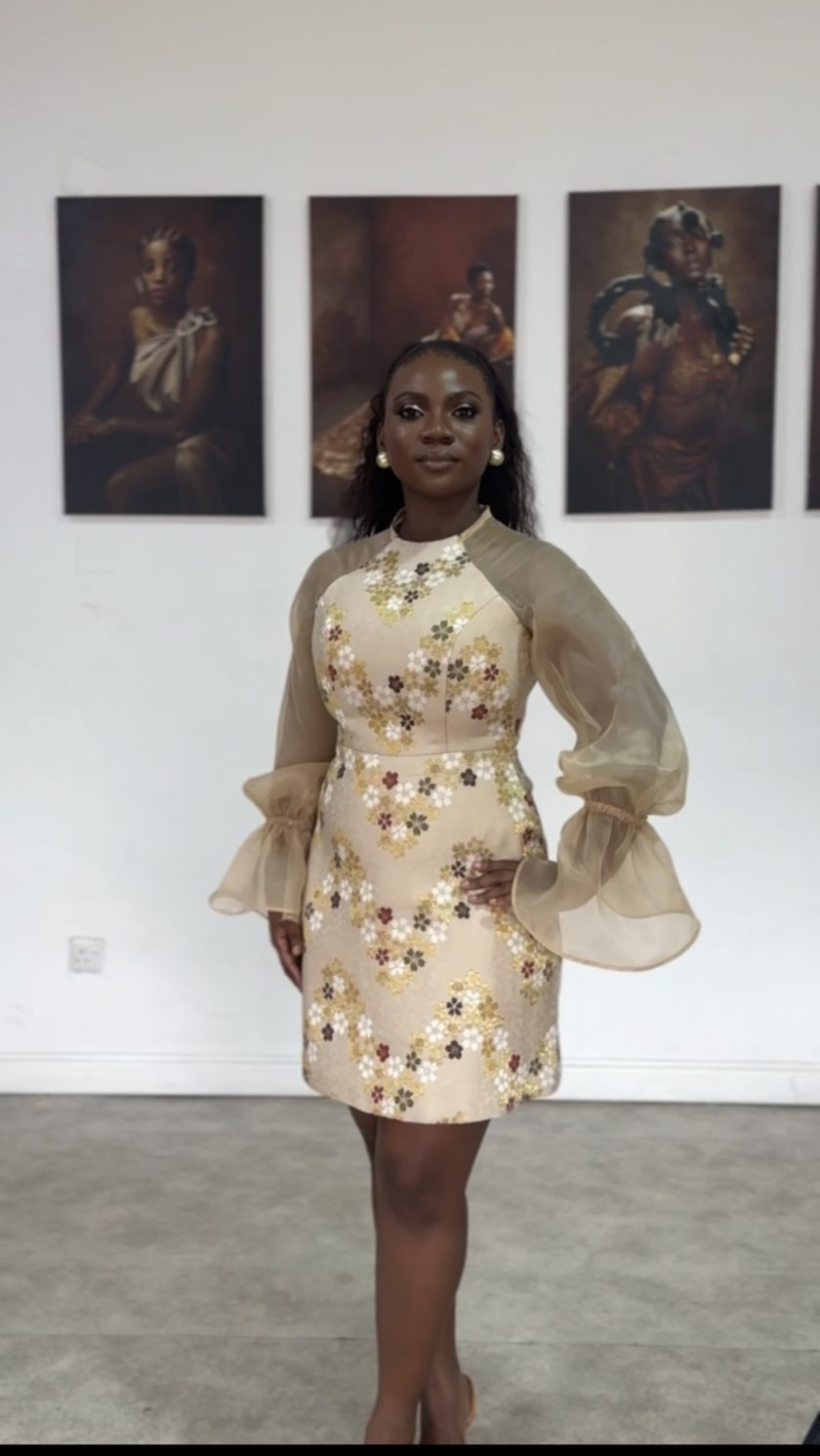 Bukola Brocade Dress - Image 2