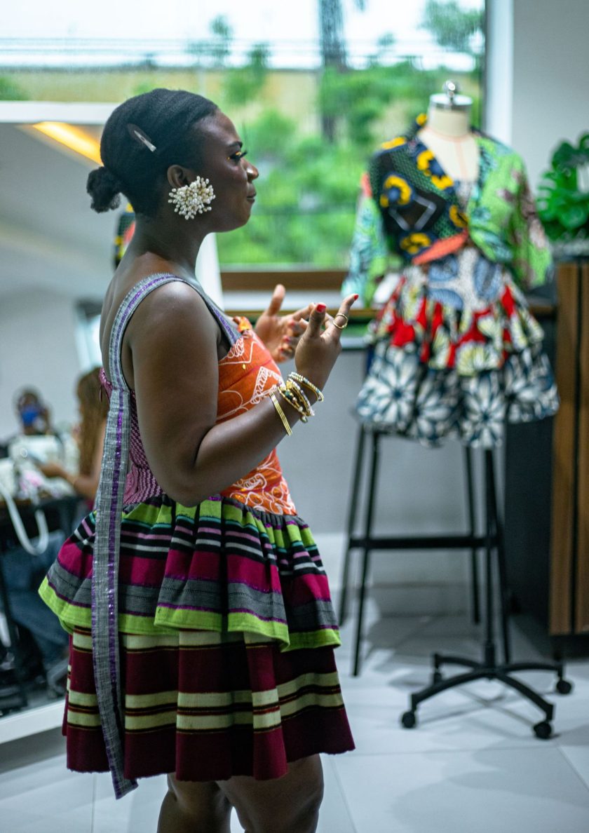 Ajoke Aso-Oke Dress(NO TWO ARE THE SAME) - Image 4