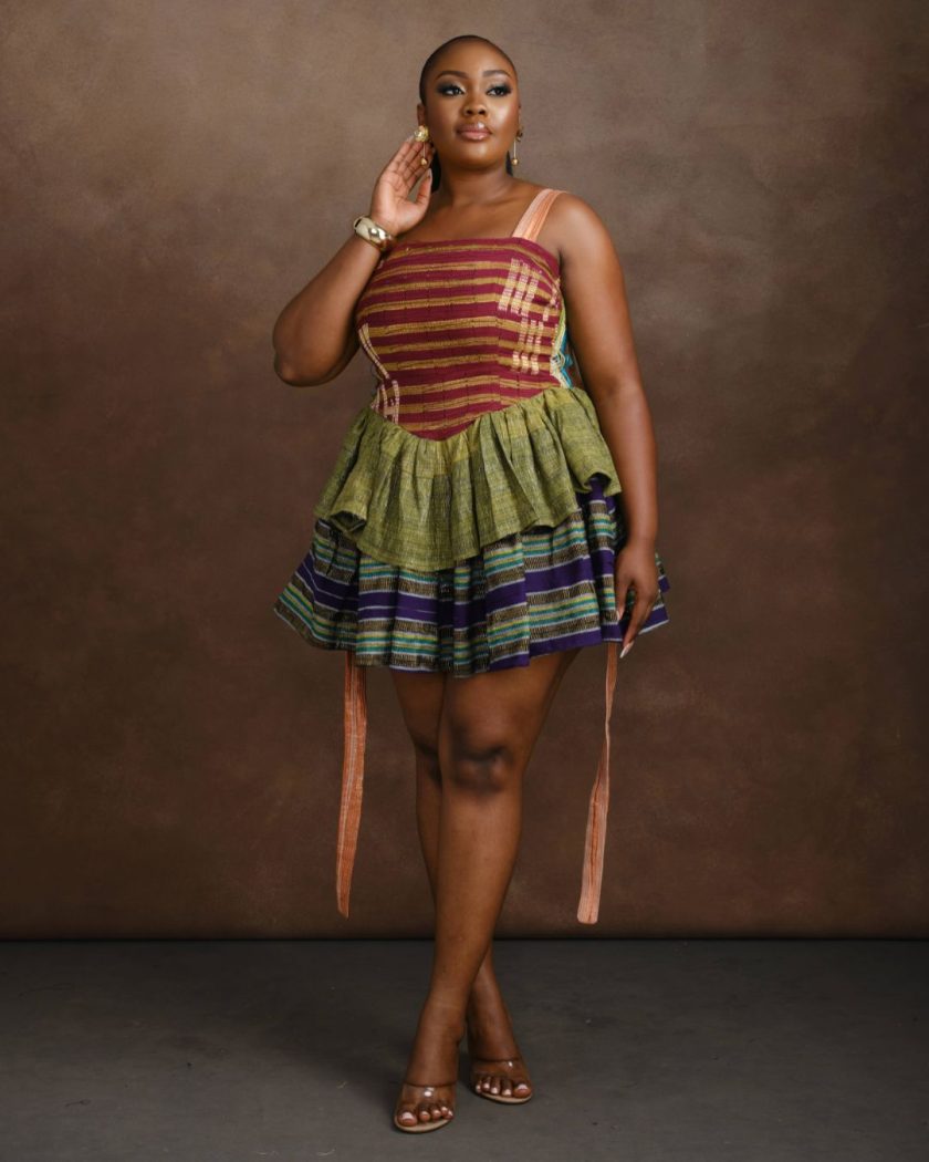 Ajoke Aso-Oke Dress(NO TWO ARE THE SAME) - Image 3